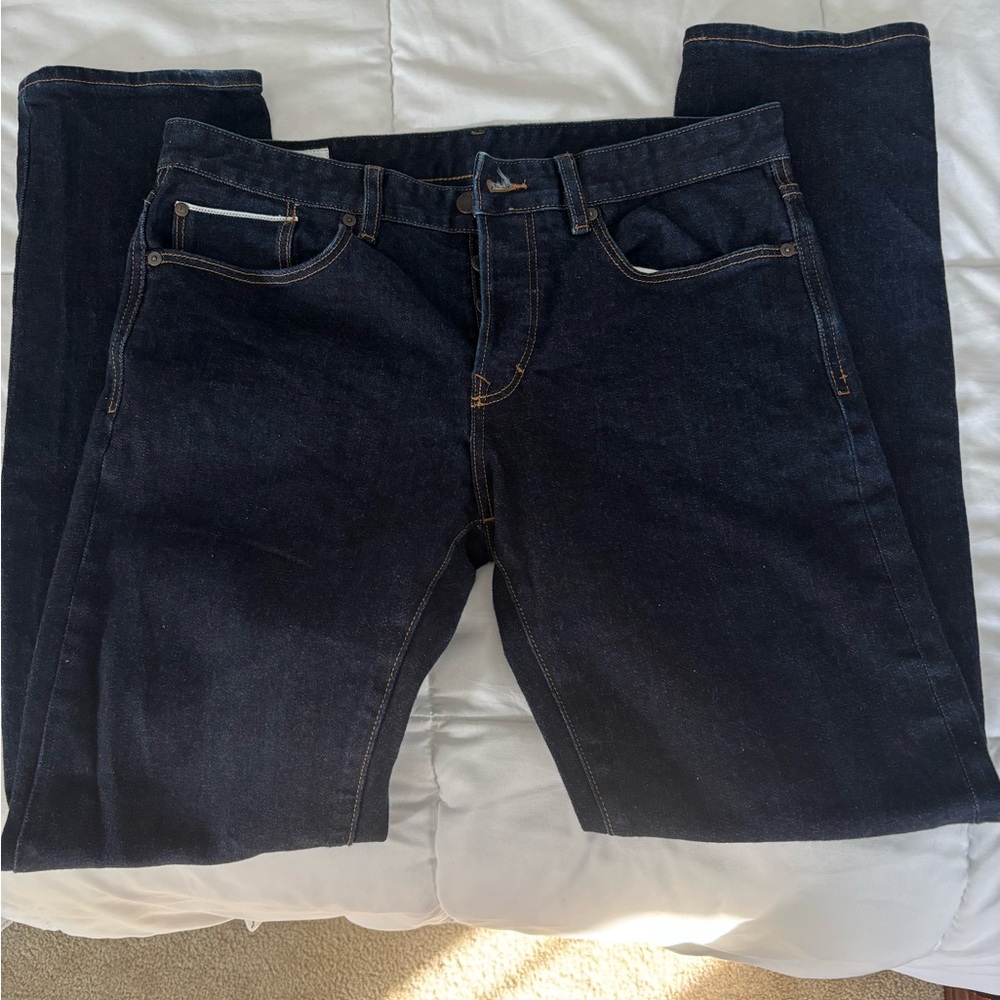 Banana Republic Men's Slim Jeans - Dark Blue